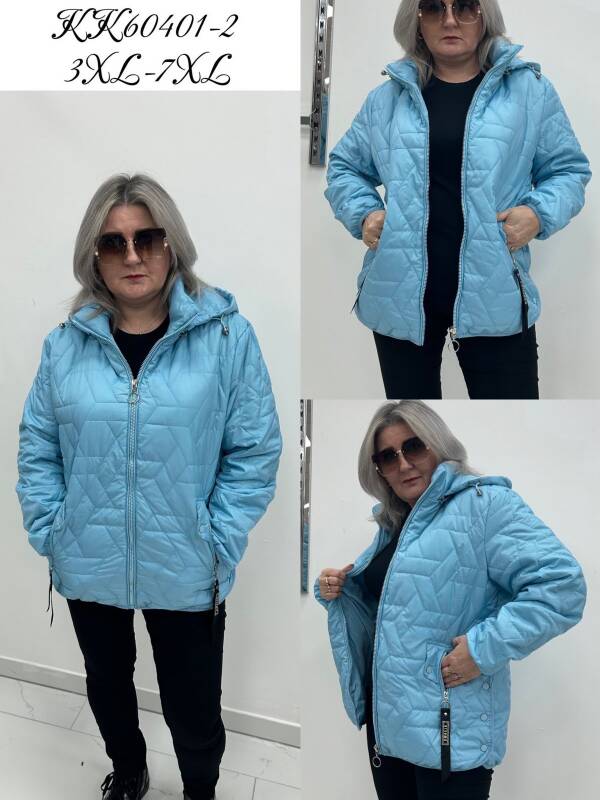 Kurtki damskie duże rozmiary Roz 3XL-7XL, 1 Kolor Paczka 5 szt